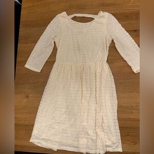 Rhapsody Off-White Lace Dress